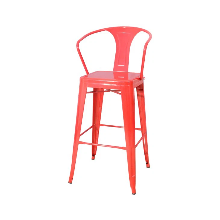 Tolix Style Stool With Arms