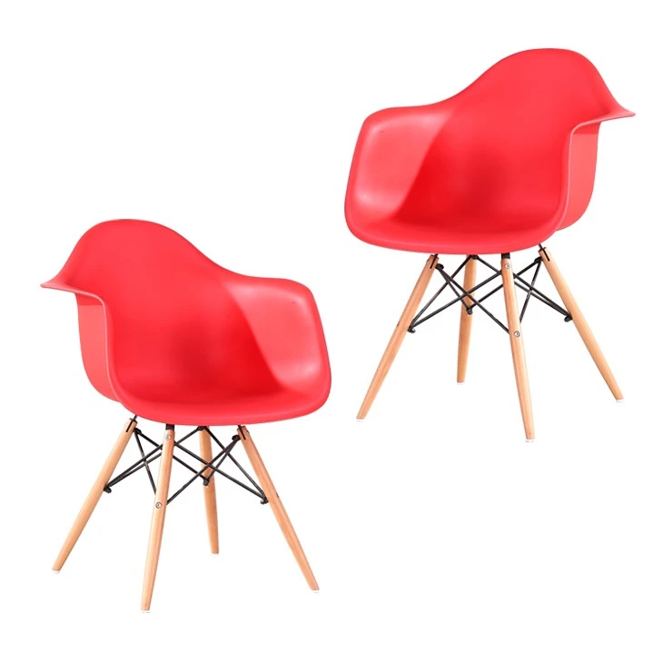 Red Plastic Dining Chairs