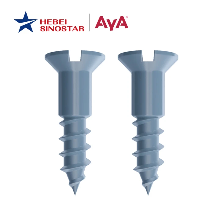 Scriúnna Adhmaid Slotted Countersunk
